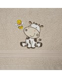 Okrycie kąpielowe bawełniane 100x100 Baby 67 beżowe Eurofirany