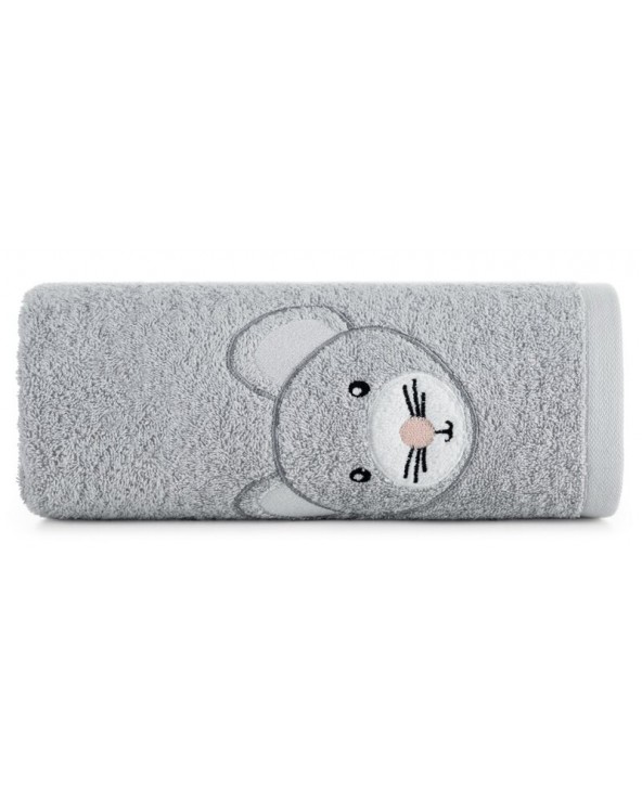 Okrycie kąpielowe bawełniane 100x100 Baby 71 srebrne Eurofirany