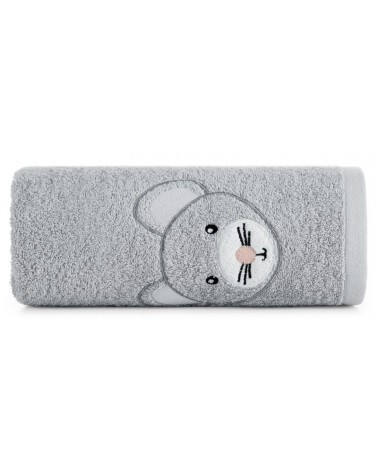 Okrycie kąpielowe bawełniane 100x100 Baby 71 srebrne Eurofirany