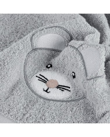 Okrycie kąpielowe bawełniane 100x100 Baby 71 srebrne Eurofirany