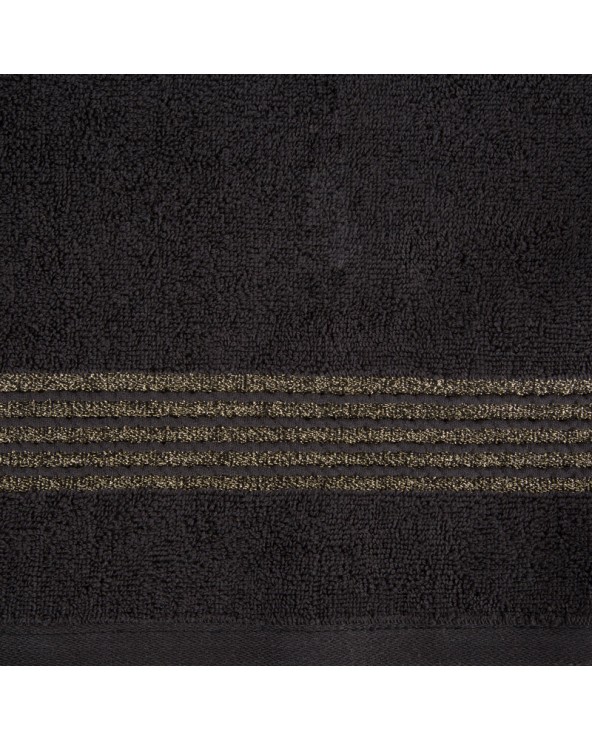 Ręcznik bawełna 30x50 Lila czarny Eurofirany