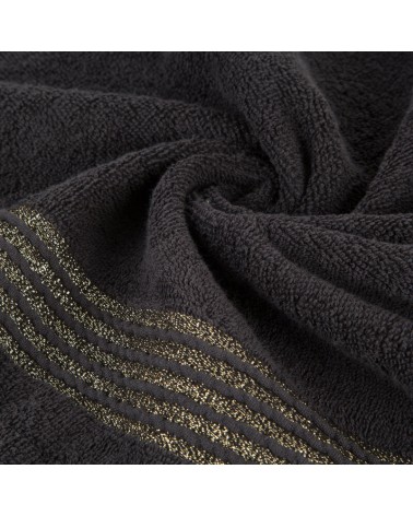 Ręcznik bawełna 50x90 Lila czarny Eurofirany