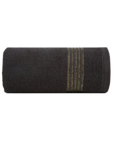Ręcznik bawełna 70x140 Lila czarny Eurofirany