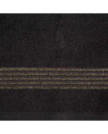 Ręcznik bawełna 70x140 Lila czarny Eurofirany