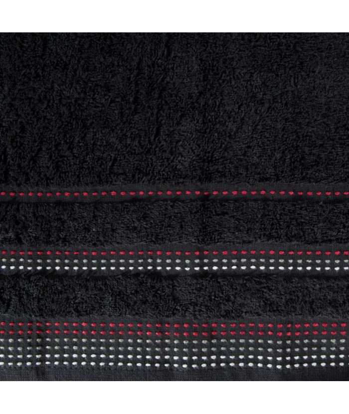 Ręcznik bawełna Pola 70x140 czarny Eurofirany Ręcznik bawełna Pola 70x140 czarny