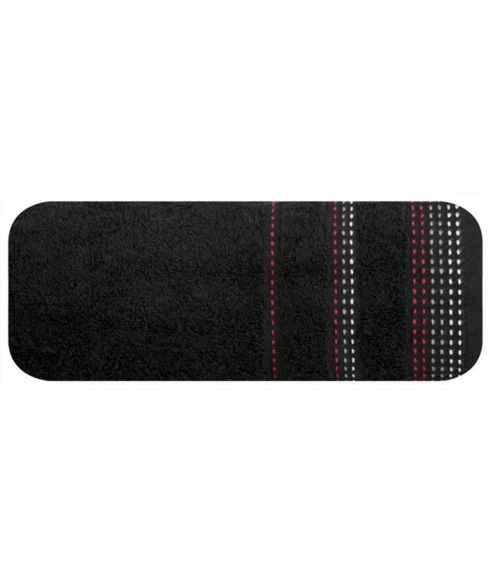 Ręcznik bawełna Pola 70x140 czarny Eurofirany Ręcznik bawełna Pola 70x140 czarny