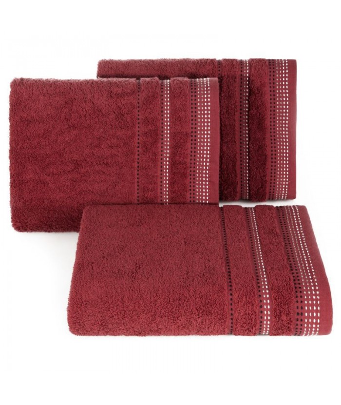 Ręcznik bawełna Pola 70x140 bordowy Eurofirany Ręcznik bawełna Pola 70x140 bordowy