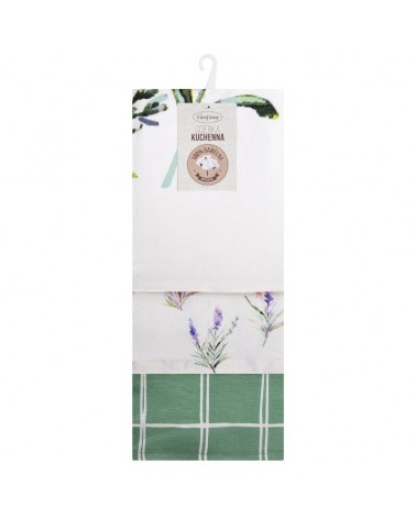 Komplet ściereczek kuchennych 50x70 x3 szt Lavender fioletowy Eurofirany