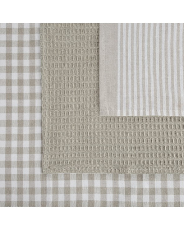 Komplet ściereczek kuchennych 50x70 x3 szt Lucy beżowy Eurofirany