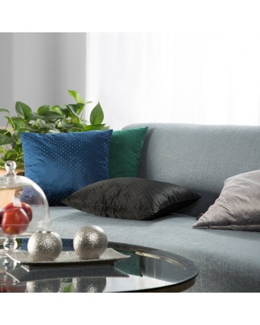 Poszewka velvet 45x45 Ariadna ciemnozielona Eurofirany