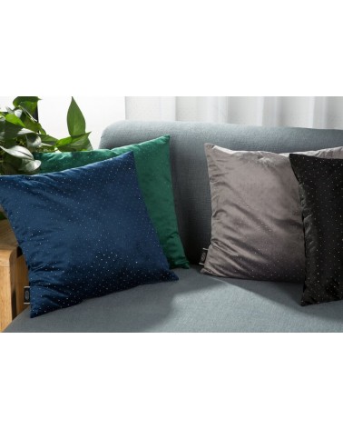Poszewka velvet 45x45 Ariadna ciemnozielona Eurofirany