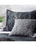 Poszewka velvet 50x70 Blink 43 czarna/srebrna Eurofirany