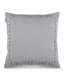Poszewka z frędzlami 45x45 Boho 2 srebrna Eurofirany