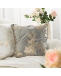 Poszewka velvet 45x45 Celia stalowa/szara Eurofirany