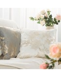 Poszewka velvet 45x45 Celia stalowa/szara Eurofirany