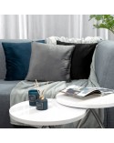 Poszewka velvet 60x60 Elora czarna Eurofirany