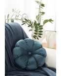 Poduszka dekoracyjna okrągłą 37cm Flower 41A niebieska Eurofirany