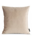 Poszewka velvet 45x45 Madie 2 ciemnobeżowa Eurofirany