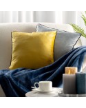 Poszewka velvet 45x45 Madie granatowa Eurofirany