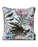 Poszewka velvet 45x45 Malibu biała/srebrna Eurofirany
