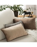 Poduszka dekoracyjna velvet 30x50 Melia czarna Eurofirany