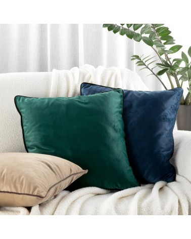 Poszewka velvet 60x60 Melia stalowa Eurofirany
