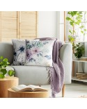 Poszewka minky 45x45 Mink 32 biała/fioletowa Eurofirany