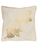 Poszewka velvet 45x45 Popla kremowa Eurofirany