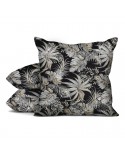 Poszewka velvet 40x40 Rodos czarna/srebrna Eurofirany