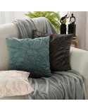 Poszewka velvet 45x45 Sandi kremowa Eurofirany