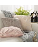 Poszewka velvet 45x45 Sandi pudrowa Eurofirany