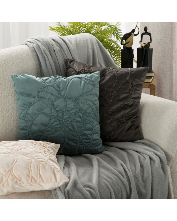 Poszewka velvet 45x45 Sandi srerbna Eurofirany