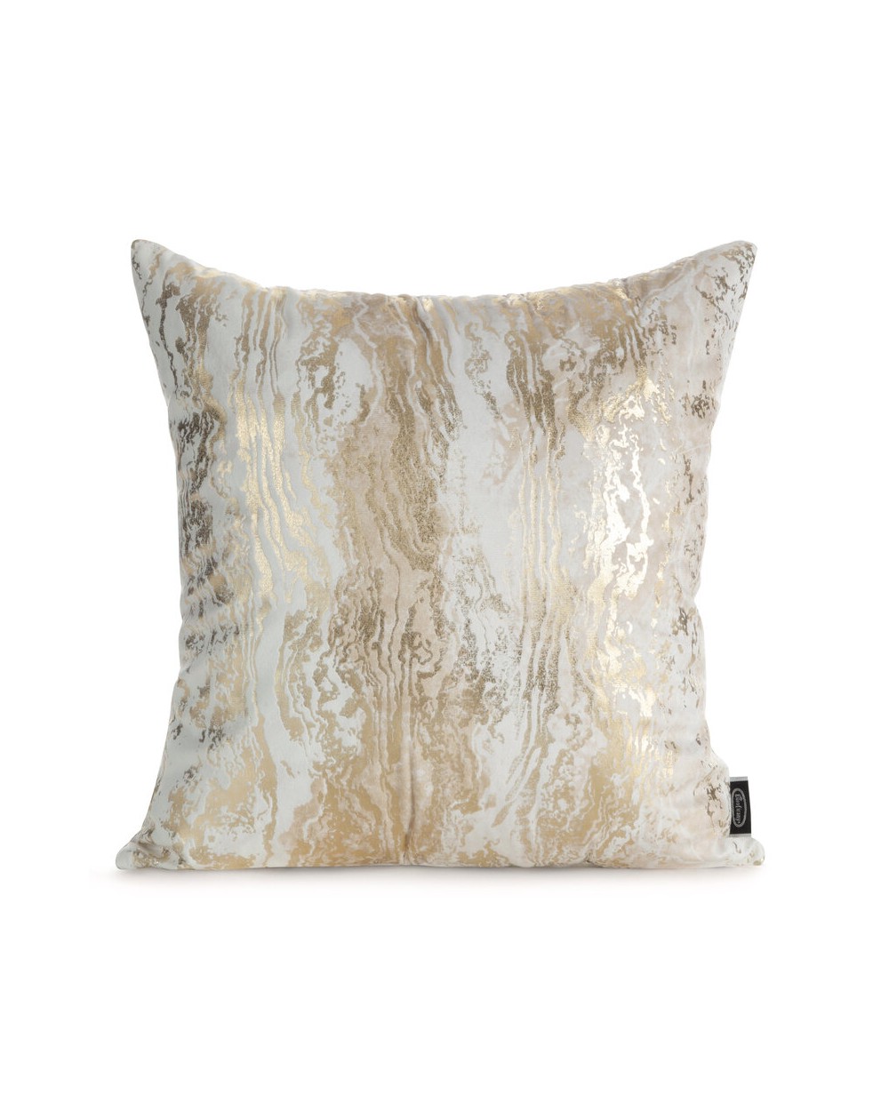 Poszewka velvet 45x45 Sofi kremowa/stalowa Eurofirany