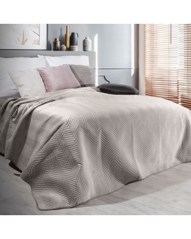 Poszewka velvet 50x70 Sofia beżowa Eurofirany