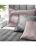 Poszewka velvet 50x70 Sofia pudrowa Eurofirany