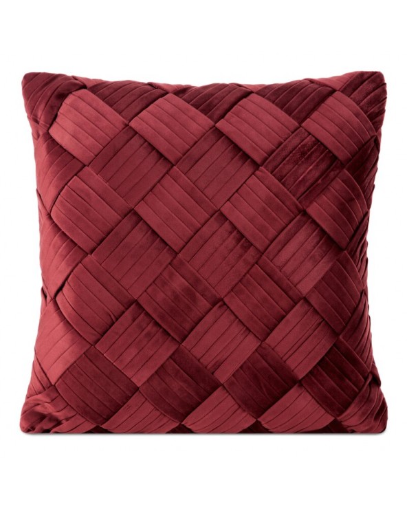 Poszewka velvet 50x70 Sofia bordowa Eurofirany