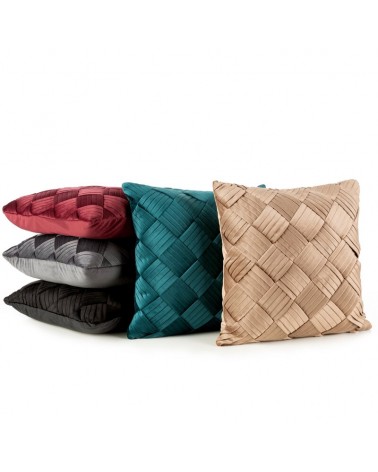 Poszewka velvet 50x70 Sofia stalowa Eurofirany