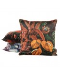 Poszewka velvet 45x45 Velvet 104 czarna/pomarańczowa Eurofirany