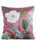 Poszewka velvet 45x45 Velvet 109 ciemnoróżowa/biała Eurofirany
