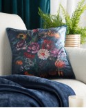 Poszewka velvet 45x45 Velvet 112 granatowa/różowa Eurofirany
