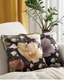 Poszewka velvet 45x45 Velvet 115 czarna/miodowa Eurofirany