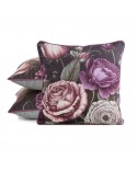 Poszewka velvet 45x45 Velvet 119 fioletowa/zielona Eurofirany