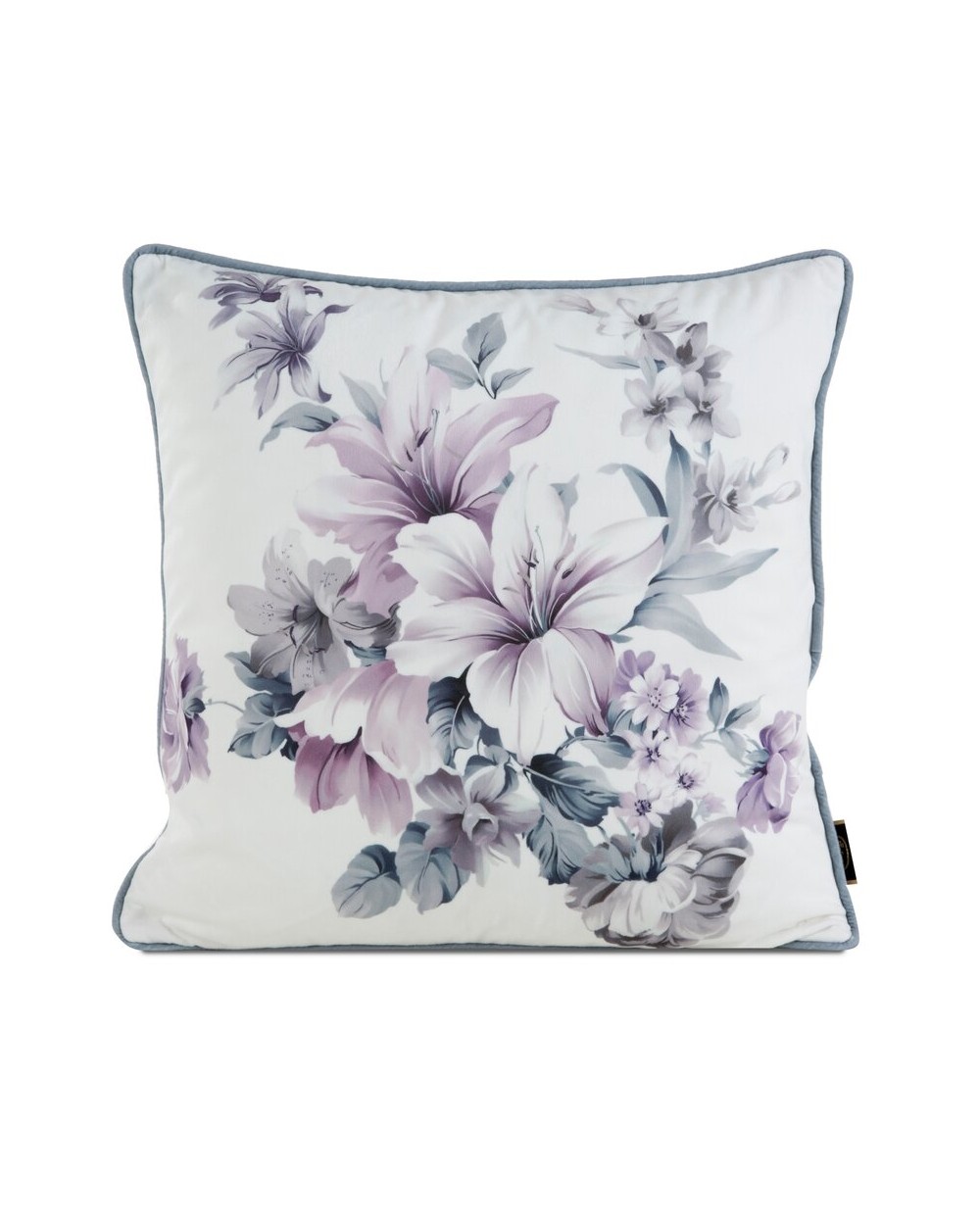 Poszewka velvet 45x45 Velvet 121 kremowa/fioletowa Eurofirany