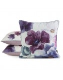 Poszewka velvet 45x45 Velvet 124 fioletowa/kremowa Eurofirany