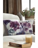 Poszewka velvet 45x45 Velvet 124 fioletowa/kremowa Eurofirany
