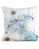 Poszewka velvet 45x45 Velvet 126 niebieska/beżowa Eurofirany