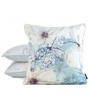 Poszewka velvet 45x45 Velvet 126 niebieska/beżowa Eurofirany