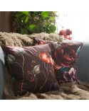 Poszewka velvet 45x45 Velvet 130 bordowa/turkusowa Eurofirany