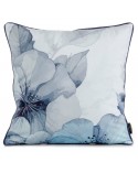 Poszewka velvet 45x45 Velvet 132 niebieska/kremowa Eurofirany