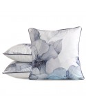 Poszewka velvet 45x45 Velvet 132 niebieska/kremowa Eurofirany
